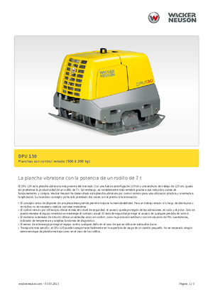 Reverzní vibrační desky Wacker Neuson DPU130Le