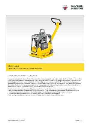 Reverzní vibrační desky Wacker Neuson DPU 2540H