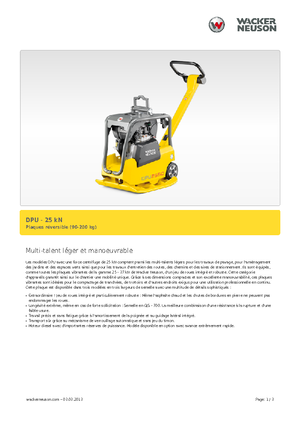 Reverzní vibrační desky Wacker Neuson DPU 2560Hts
