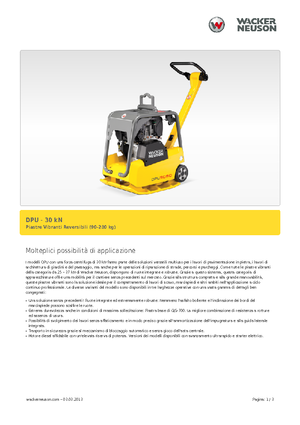 Reverzní vibrační desky Wacker Neuson DPU3070H
