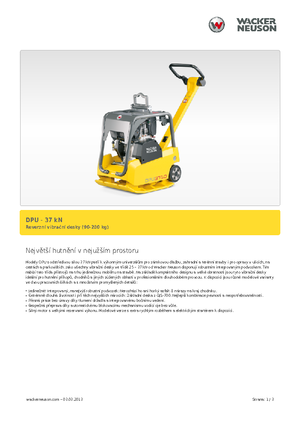 Reverzní vibrační desky Wacker Neuson DPU3750Hets