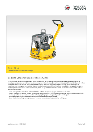 Reverzní vibrační desky Wacker Neuson DPU3750Hets