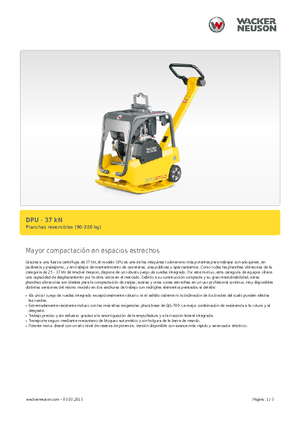 Reverzní vibrační desky Wacker Neuson DPU3750Hets