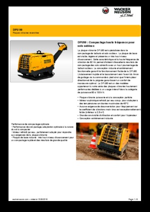 Reverzní vibrační desky Wacker Neuson DPU90 Lem 770