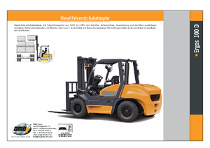 Čelní vysokozdvižné dieselové vozíky OMG Ergos 100 D