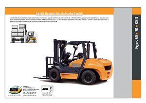 Čelní vysokozdvižné dieselové vozíky OMG Ergos 70 D