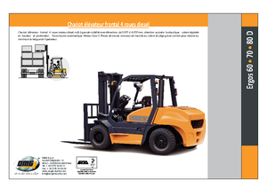 Čelní vysokozdvižné dieselové vozíky OMG Ergos 70 D