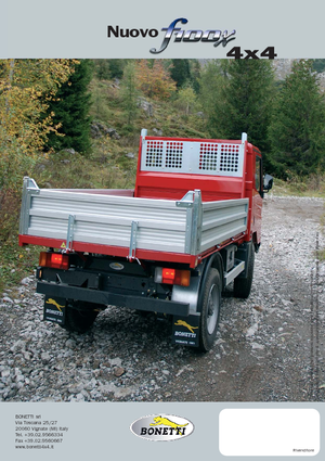 Komunální multifunkční naftová vozidla Bonetti F 100 X