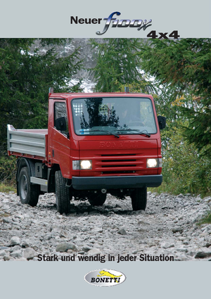 Komunální multifunkční naftová vozidla Bonetti F 100 X