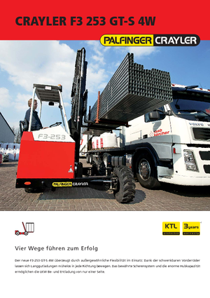 Závěsné dieselové vysokozdvižné vozíky Palfinger F3 253 GT-S 4 W