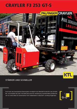 Závěsné dieselové vysokozdvižné vozíky Palfinger F3 253 GT-S