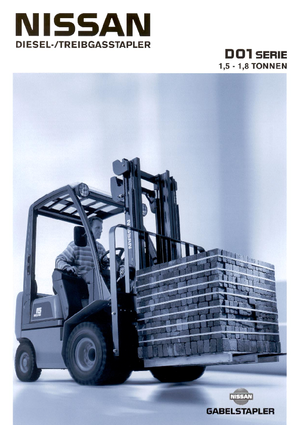 Čelní vysokozdvižné dieselové vozíky Nissan FD 01 A 18 Q