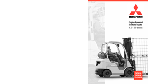 Čelní vysokozdvižné dieselové vozíky Mitsubishi FD20CN