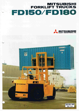 Čelní vysokozdvižné dieselové vozíky Mitsubishi FD 150