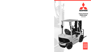 Čelní vysokozdvižné dieselové vozíky Mitsubishi FD 30 K