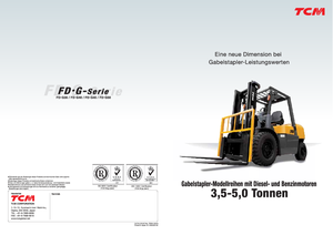 Čelní vysokozdvižné dieselové vozíky TCM FD 35 T 2