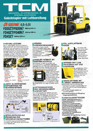 Čelní vysokozdvižné dieselové vozíky TCM FD 45 Z 7