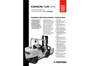 Čelní vysokozdvižné dieselové vozíky Mitsubishi FD 40 N