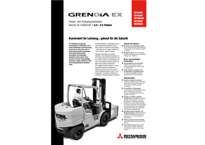 Čelní vysokozdvižné dieselové vozíky Mitsubishi FD 40 N