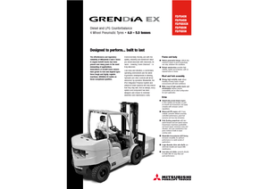 Čelní vysokozdvižné dieselové vozíky Mitsubishi FD 40 N