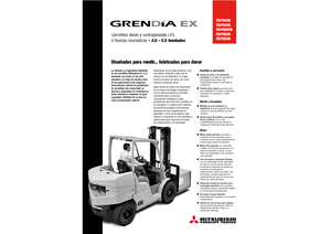 Čelní vysokozdvižné dieselové vozíky Mitsubishi FD 40 N