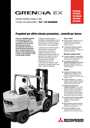 Čelní vysokozdvižné dieselové vozíky Mitsubishi FD 50 CN