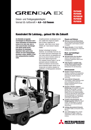 Čelní vysokozdvižné dieselové vozíky Mitsubishi FD 50 CN