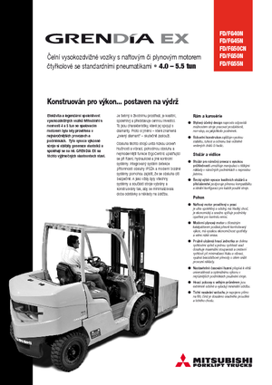 Čelní vysokozdvižné dieselové vozíky Mitsubishi FD 50 CN