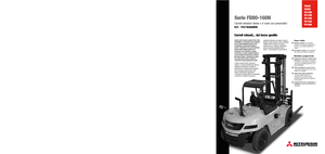 Čelní vysokozdvižné dieselové vozíky Mitsubishi FD100N