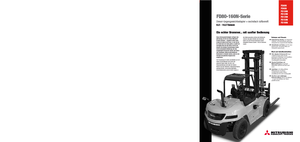 Čelní vysokozdvižné dieselové vozíky Mitsubishi FD100N