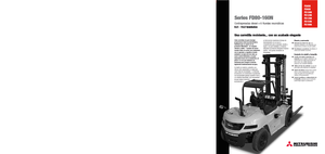 Čelní vysokozdvižné dieselové vozíky Mitsubishi FD100N