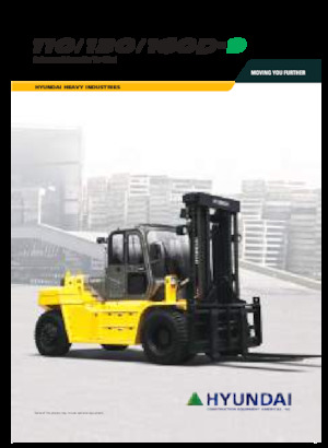 Čelní vysokozdvižné dieselové vozíky Hyundai 130D-9