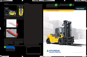 Čelní vysokozdvižné dieselové vozíky Hyundai 180D-9B
