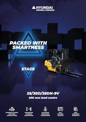 Čelní vysokozdvižné dieselové vozíky Hyundai 35DN-9V
