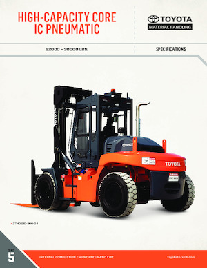 Čelní vysokozdvižné dieselové vozíky Toyota 2THD220-24
