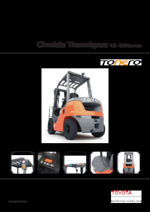 Čelní vysokozdvižné dieselové vozíky Toyota 52-8 FDJF 35 