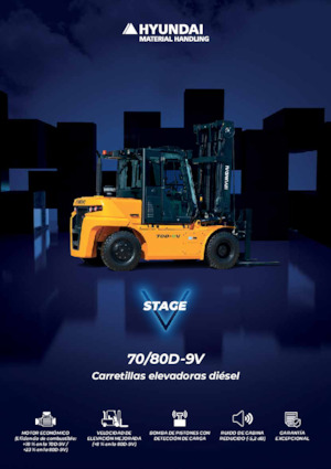 Čelní vysokozdvižné dieselové vozíky Hyundai 70D-9V