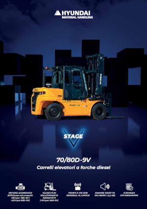 Čelní vysokozdvižné dieselové vozíky Hyundai 70D-9V