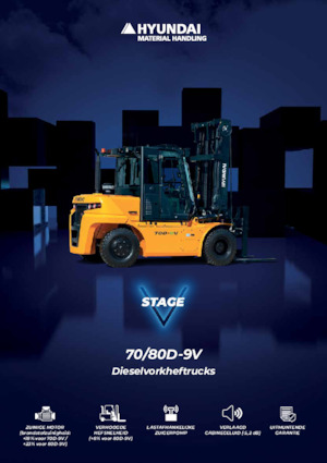 Čelní vysokozdvižné dieselové vozíky Hyundai 70D-9V