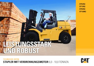 Čelní vysokozdvižné dieselové vozíky Caterpillar DP100N3