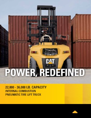 Čelní vysokozdvižné dieselové vozíky Caterpillar DP150N2