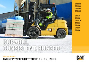 Čelní vysokozdvižné dieselové vozíky Caterpillar DP30N3