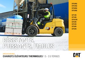 Čelní vysokozdvižné dieselové vozíky Caterpillar DP30N3