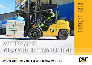 Čelní vysokozdvižné dieselové vozíky Caterpillar DP25N3