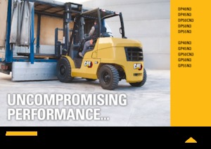 Čelní vysokozdvižné dieselové vozíky Caterpillar DP50N3