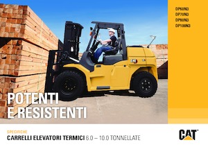 Čelní vysokozdvižné dieselové vozíky Caterpillar DP60N3