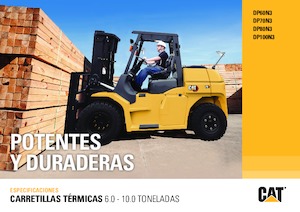Čelní vysokozdvižné dieselové vozíky Caterpillar DP80N3
