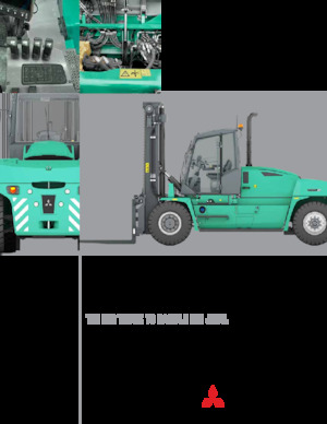 Čelní vysokozdvižné dieselové vozíky Mitsubishi FD160L6P