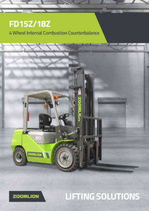 Čelní vysokozdvižné dieselové vozíky Zoomlion FD15Z