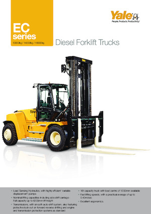 Čelní vysokozdvižné dieselové vozíky Yale GDP 160EC12